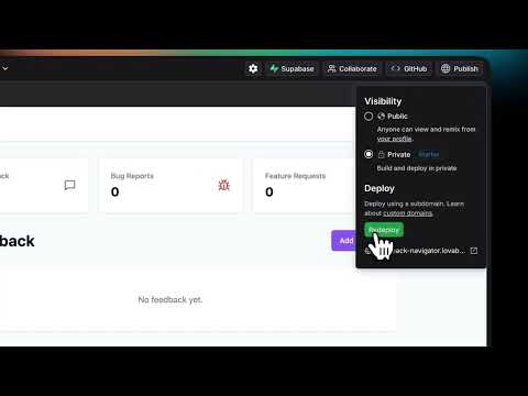 Publishing your Lovable project